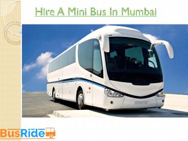 Hire A Mini Bus In Mumbai
