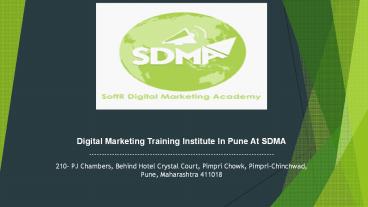 Best Digital Marketing Training Institute In Pune- SDMA