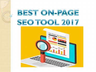 BEST ON-PAGE SEO TOOL 2017