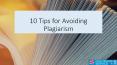 10 Tips for Avoiding Plagiarism PowerPoint PPT Presentation