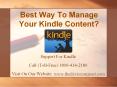 Best Way To Manage Your Kindle Content? PowerPoint PPT Presentation