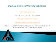 Modular Kitchen in Udaipur Market Price