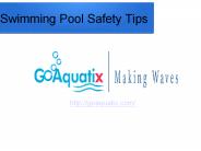 Swimming pool safety tips