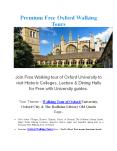 Premium Free Oxford Walking Tours (1) PowerPoint PPT Presentation