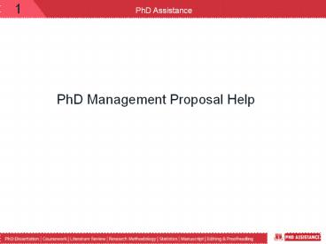 Business Management Thesis Writing Services