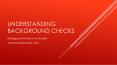 Understanding Background Checks PowerPoint PPT Presentation