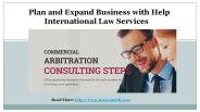 Plan and Expand Business with Help International Law Services