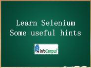 Learn Selenium – Some useful hints