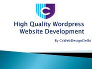 Wordpress Website Development Company in Delhi