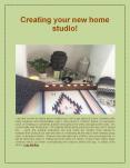 Creating Your New Home Studio! PowerPoint PPT Presentation