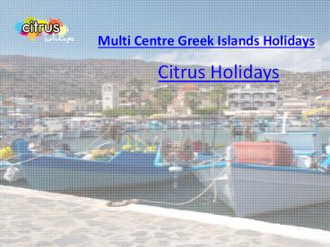 Multi Centre Greek Island Holidays - Mykonos, Crete (1)