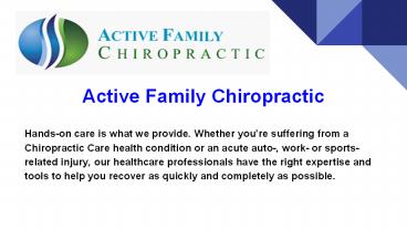 Active Family Chiropractic