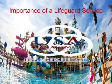 Importance of a Lifeguard Service