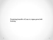 Six Sigma Green Belt Training Chennai