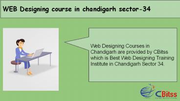 WEB Designing course in chandigarh sector-34
