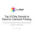 Top 10 Dirty Secrets in  Direct to Garment Printing PowerPoint PPT Presentation