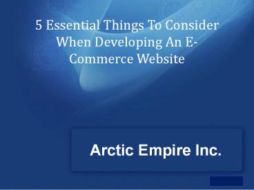 presentation player overlay