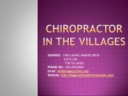 Chiropractor in the Village