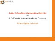 Guide To App Store Optimization Checklist