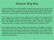 Historic Ship Kits