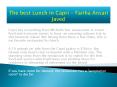 The best Lunch in Capri - Fariha Ansari Javed PowerPoint PPT Presentation