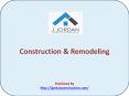 Construction & Remodeling PowerPoint PPT Presentation