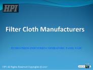 Filter Cloth Manufacturers