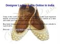 Designer Ladies Juttis Online In India PowerPoint PPT Presentation