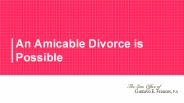 An Amicable Divorce is Possible