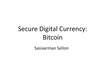 Sasivarman Sellon - Secure Online Transaction