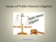 Issues of Public Interest Litigation