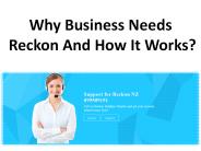 Why Business Needs Reckon And How It Works?
