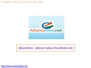 AtlantaDesi - Atlanta Indian Classifieds Jobs