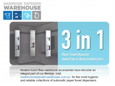 Upgrade your bathroom with automatic paper towel dispenser