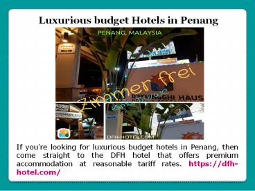 Best hotel in Penang beach