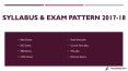 Latest Syllabus & Exam Pattern 2017 for SSC/ RRB/ UPSC/ Govt Exams PowerPoint PPT Presentation