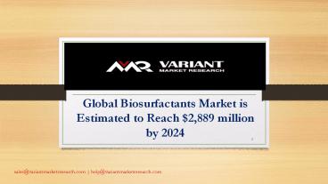 Biosurfactants Market