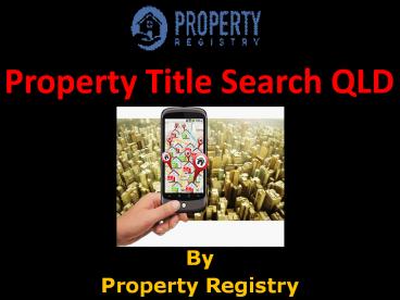 Property title Search QLD