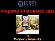 Property title Search QLD