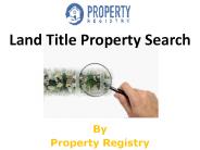 Land Title Property Search