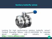 Sanitary pipe fittings