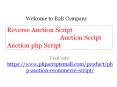 Auction Script - Reverse Auction Script - Auction php Script PowerPoint PPT Presentation