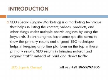 SEO Experts in Chennai,India.Search Engine Specialist