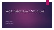 Work Breakdown Structure