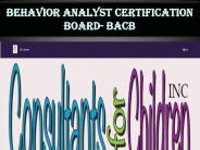 Behavior Analyst Certification Board-BACB