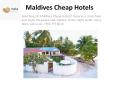 Maldives Cheap Hotels