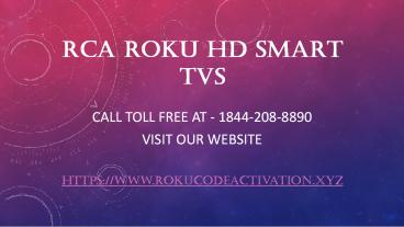RCA roku HD smart tvs