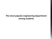 The most popular engineering department among students