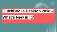 QuickBooks Desktop 2018
