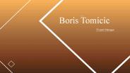 Boris Tomicic - West Hartford